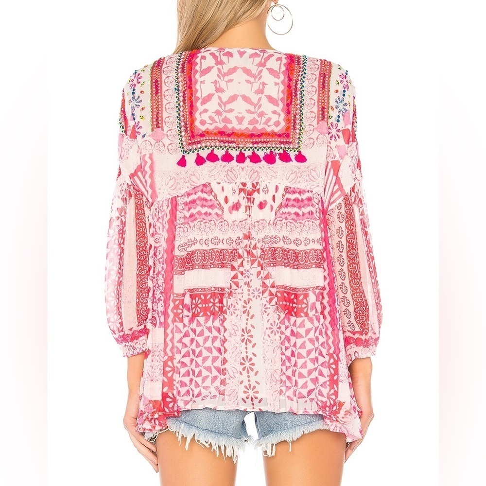 Hemant & Nandita NWT Pink Esoteric Top - Picture 2 of 5